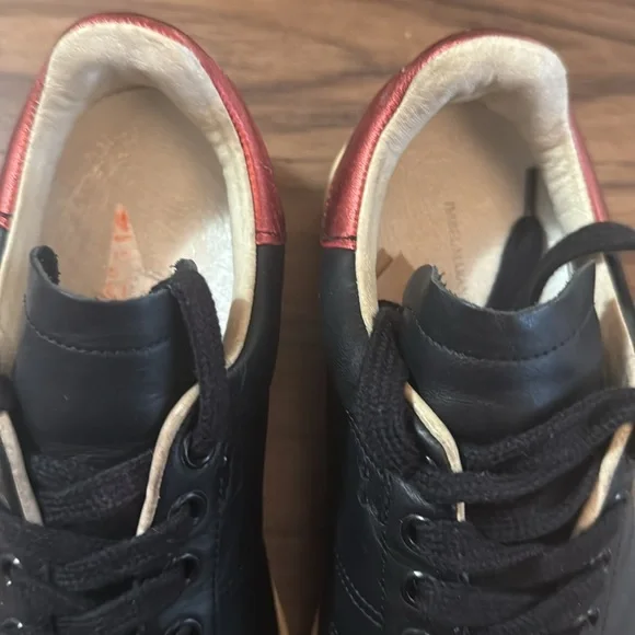 Isabel Marant Black Leather Bart Sneakers Size 37 - Picture 5 of 8